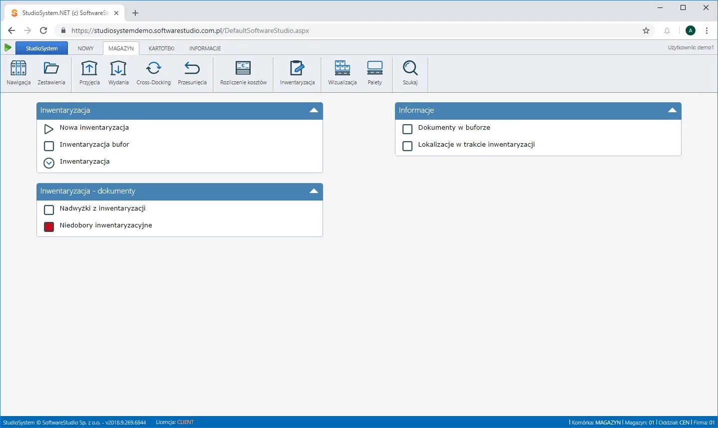 system WMS inwentaryzacja. Inwentaryzacja w magazynie