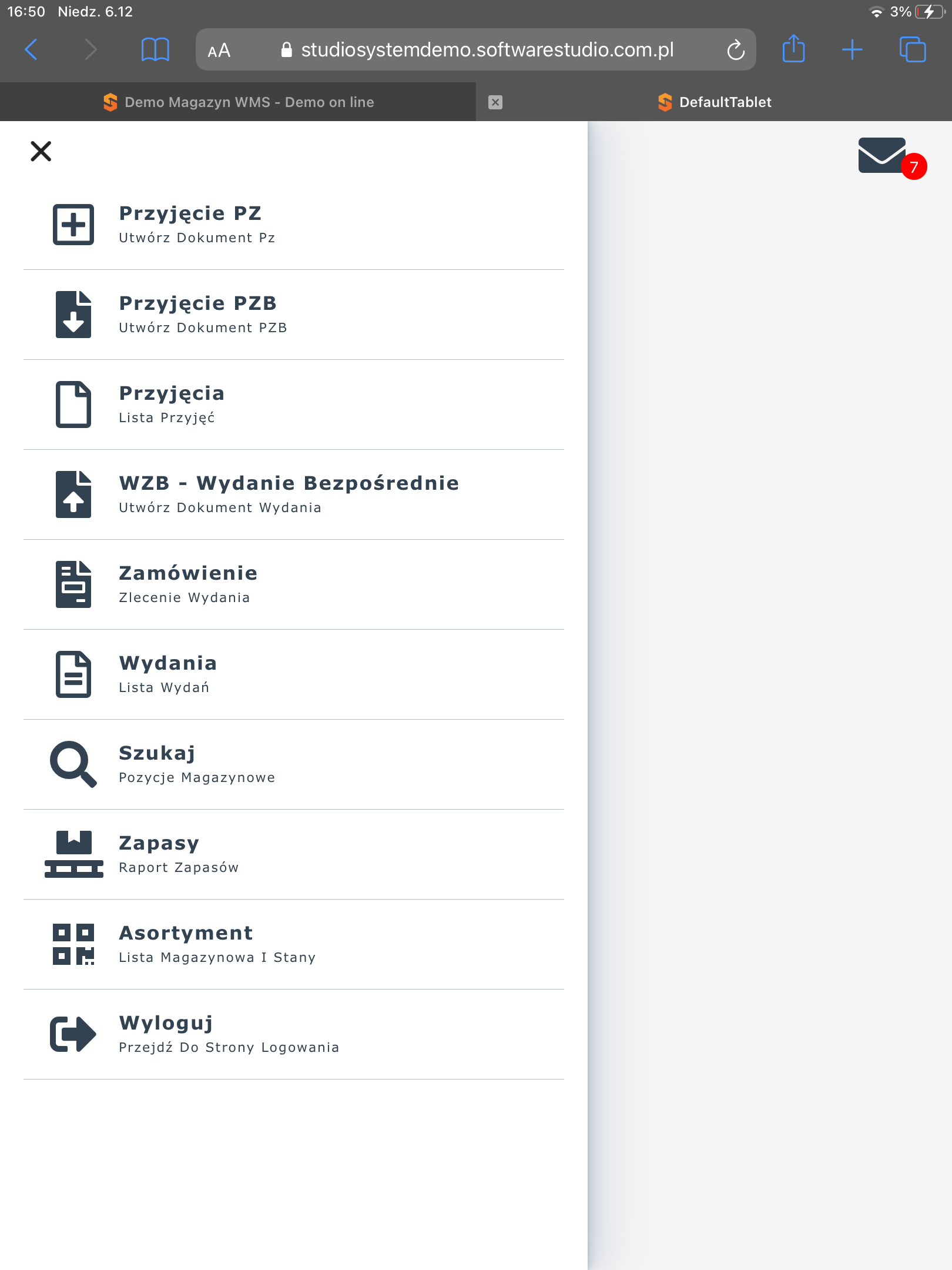 system zarządzania magazynem WMS Android